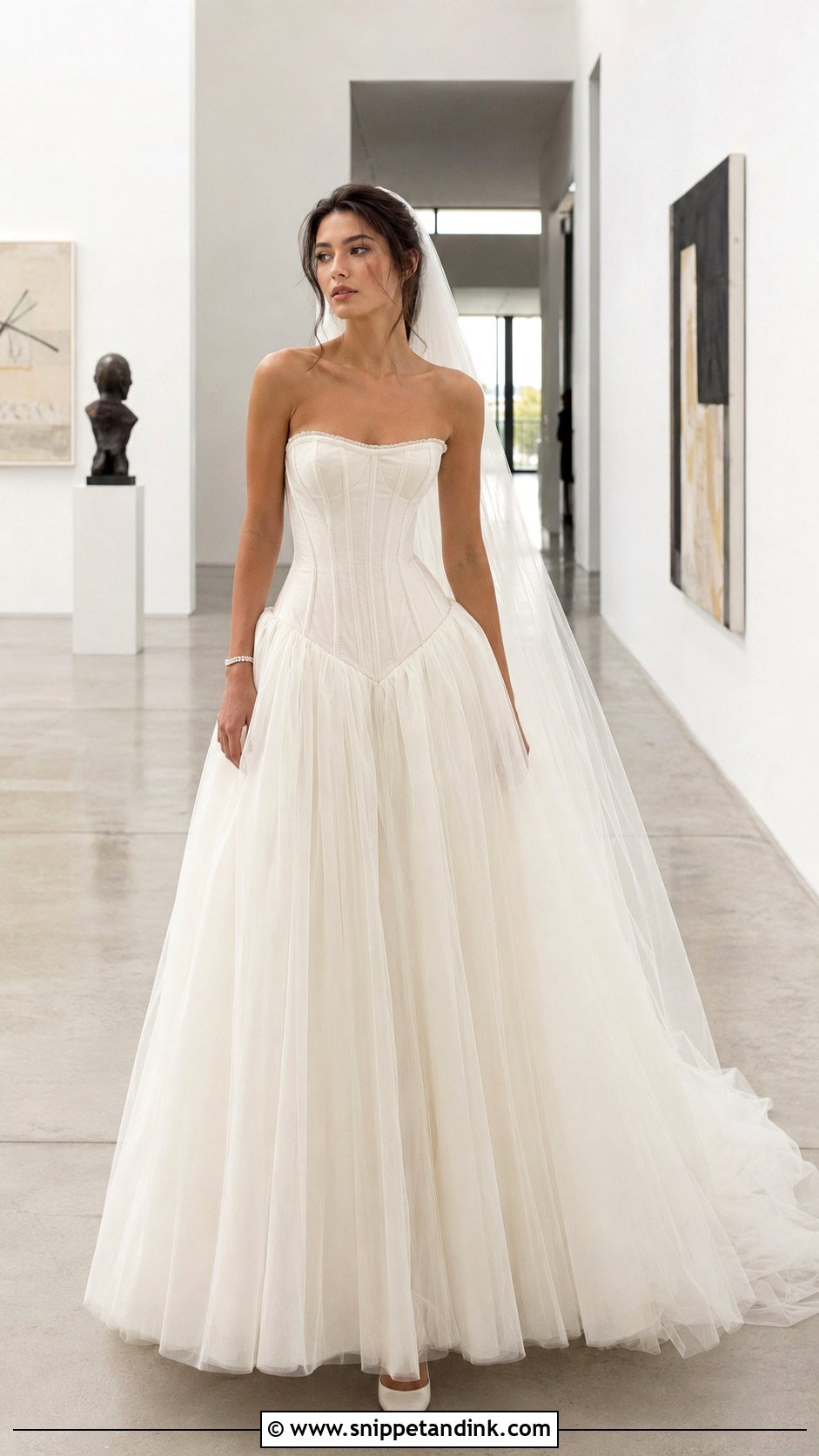 Drop Waist Corset Wedding Dress - Snippet and Ink - 20 Expensive Wedding Dresses