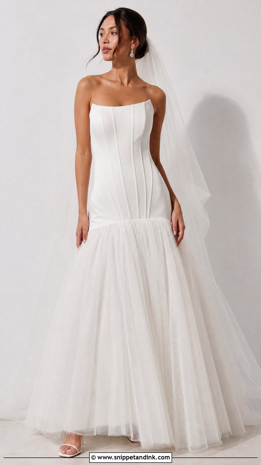 Drop Waist Corset Wedding Gown - Snippet and Ink - 25 Dropwaist Wedding Gown Ideas
