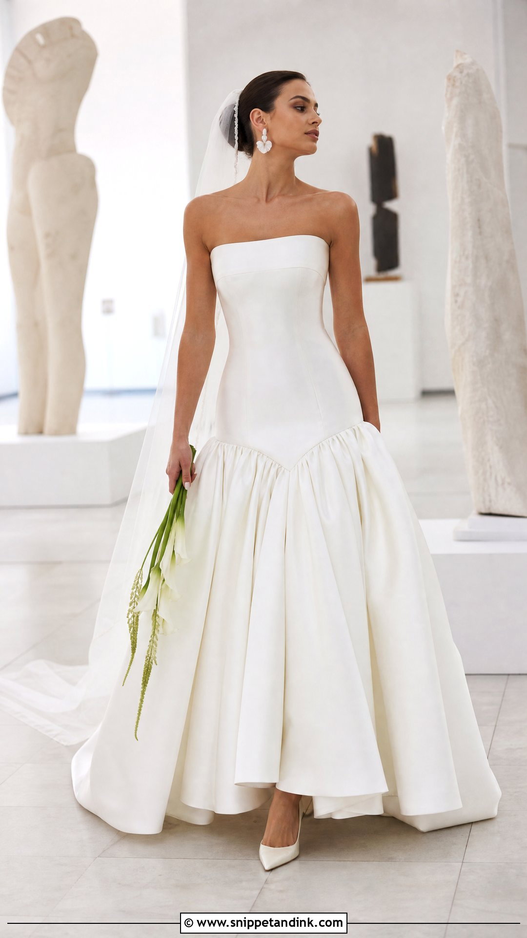 Drop Waist Couture Bridal Gown - Snippet and Ink - 25 Couture Bridal Gowns