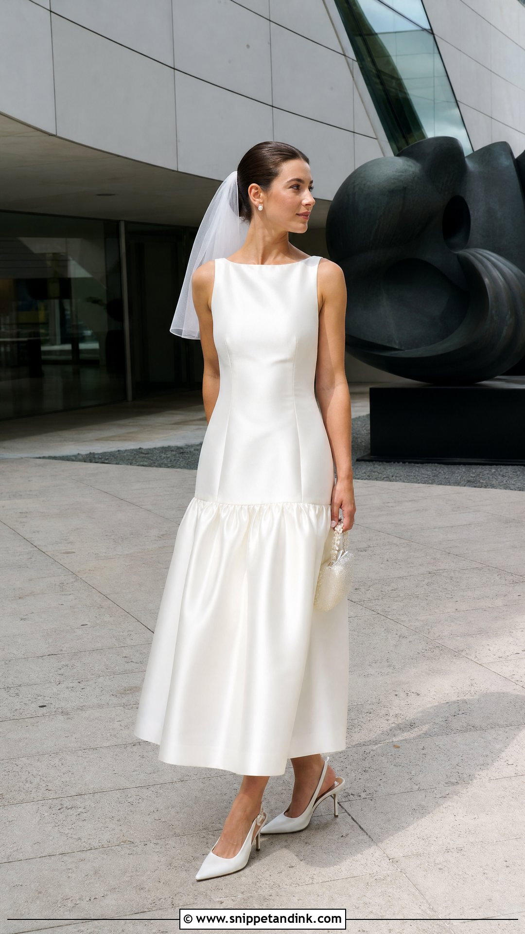 Drop Waist Elopement Wedding Dress - Snippet and Ink - 20 Simple Elopement Wedding Dress Ideas