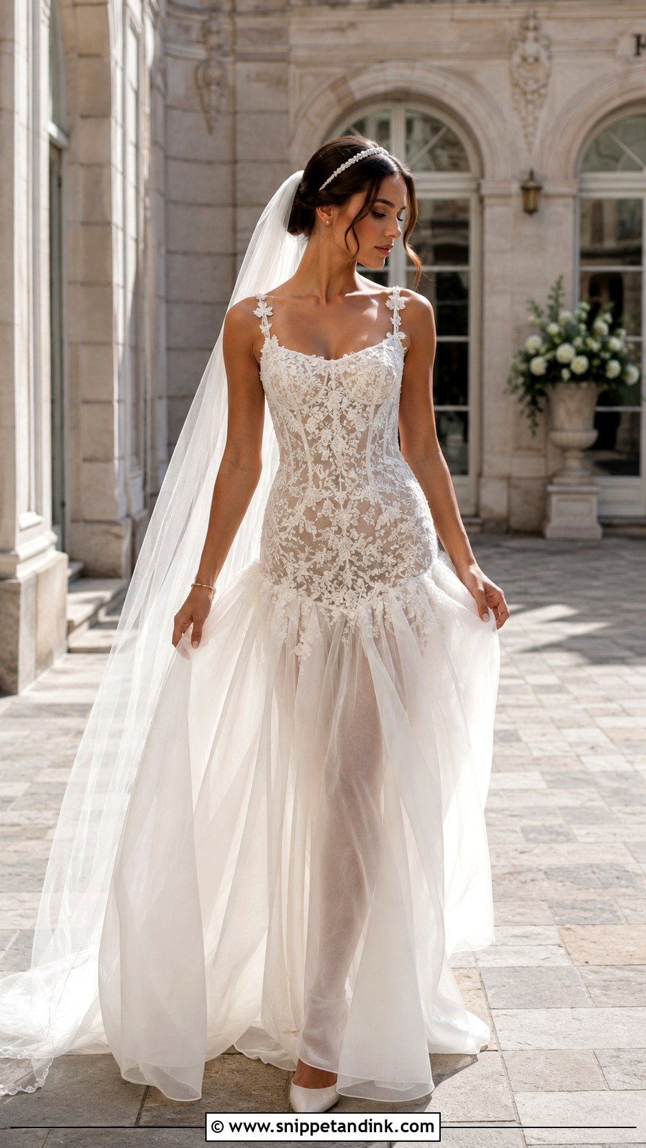 Drop Waist Fairy Wedding Dress - Snippet and Ink - 20 Ethereal Fairy Wedding Dress Ideas