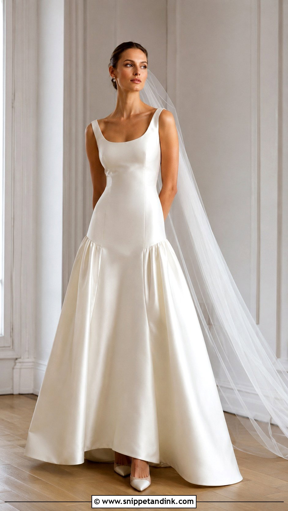 Drop Waist French Wedding Dress - Snippet and Ink - 20 French Wedding Dresses