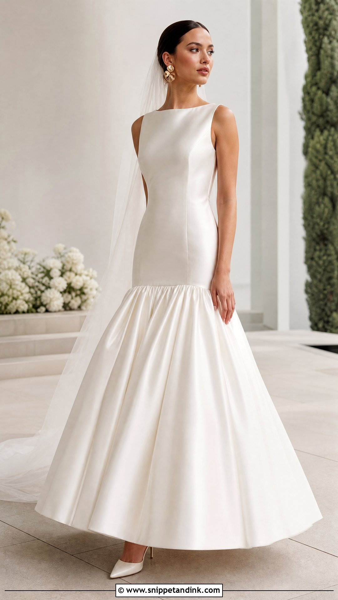 Drop Waist Full Skirt Wedding Dress - Snippet and Ink - 20 Full Skirt Wedding Dress Ideas