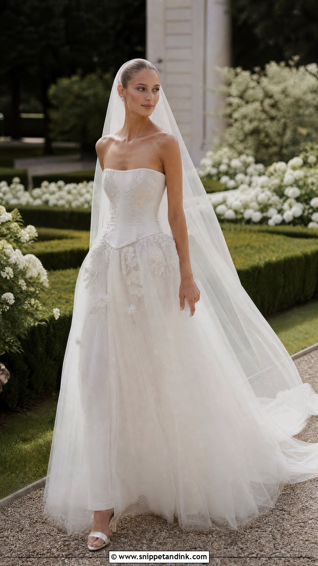 Drop Waist Garden Wedding Gown - Snippet and Ink - 25 Garden Wedding Gown Ideas