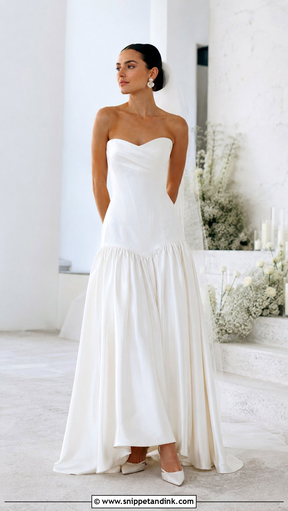 Drop Waist Gown For Wedding - Snippet and Ink - 25 Gowns for Wedding