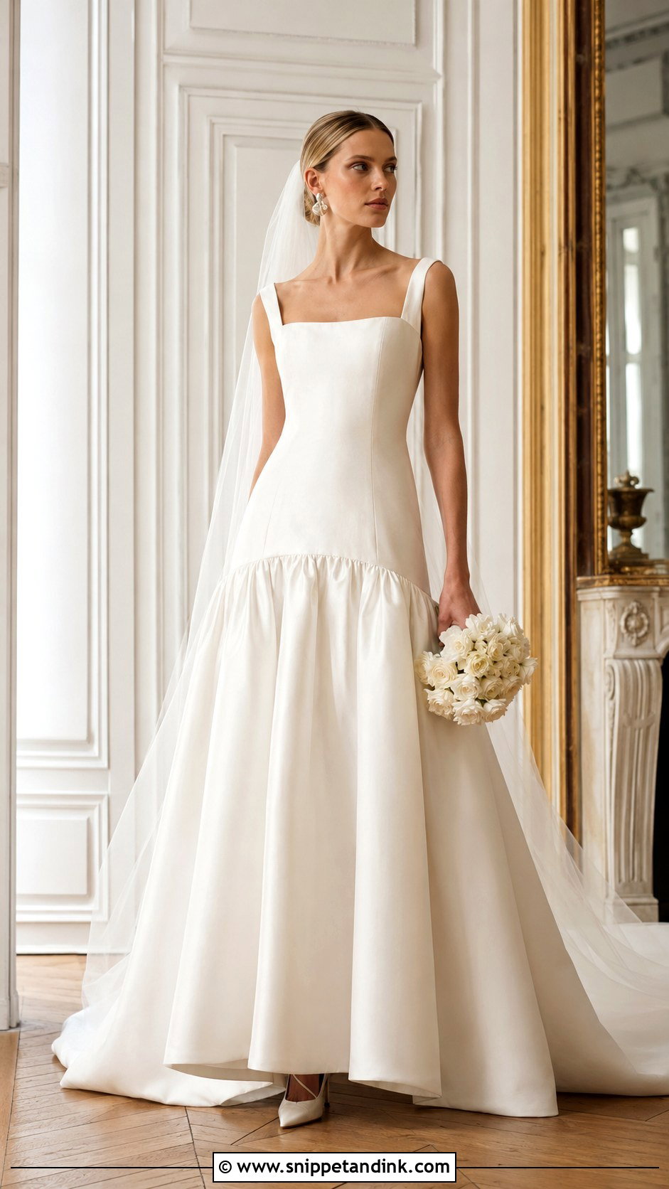 Drop Waist Gown for Bride - Snippet and Ink - 25 Gown for Bride Ideas