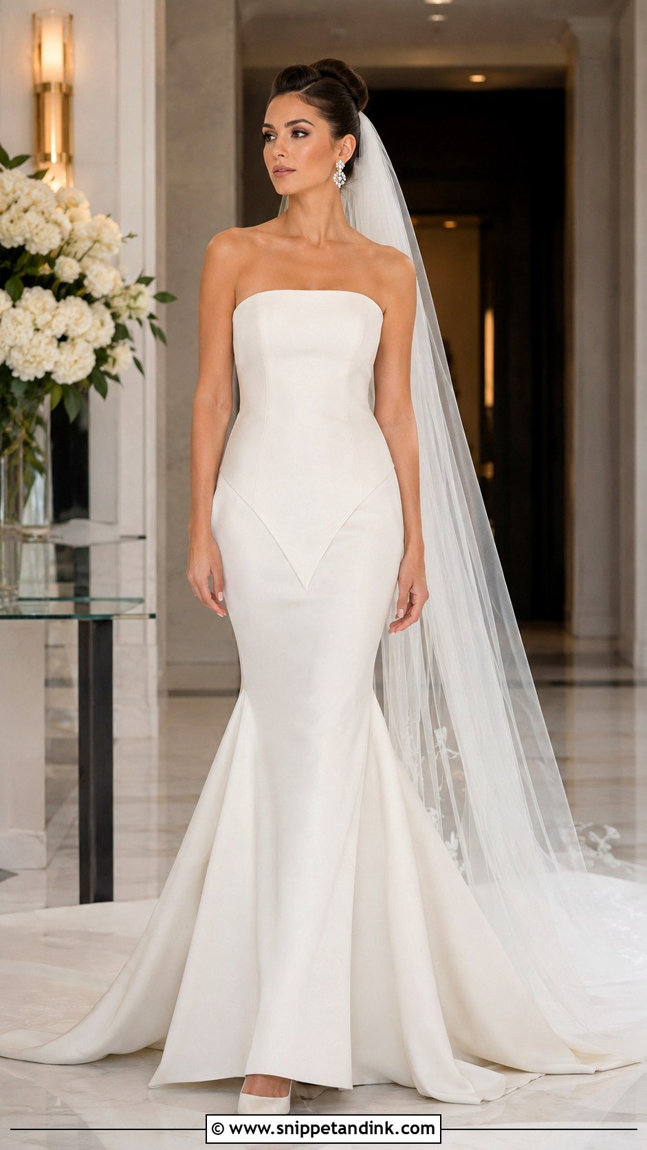 Drop Waist Mermaid Wedding Dress - Snippet and Ink - 20 Drop Waste Wedding Dress Ideas