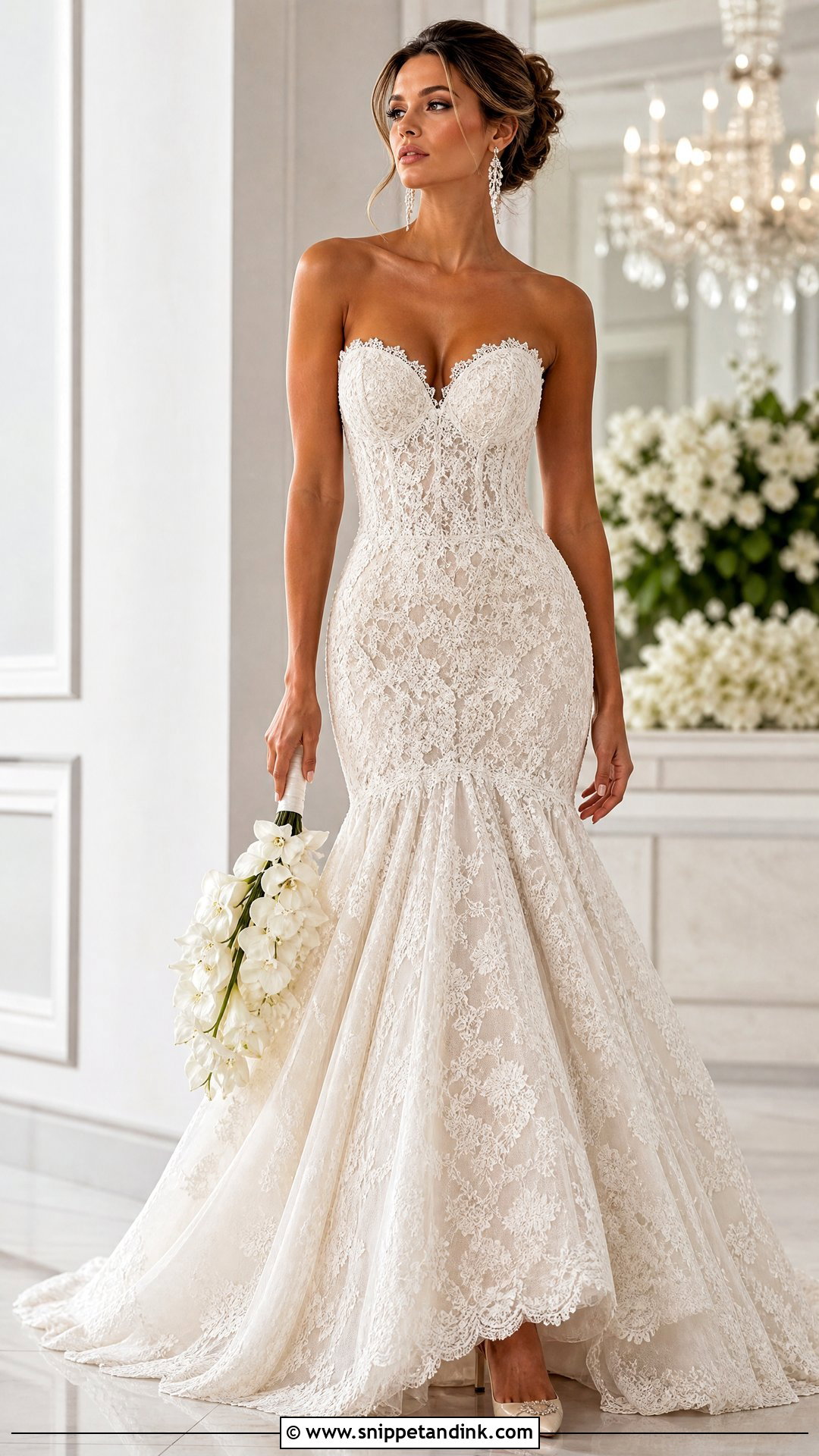 Drop Waist Mermaid Wedding Gown - Snippet and Ink - 25 Dropwaist Wedding Gown Ideas