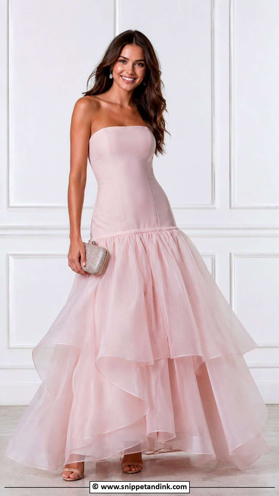 Drop Waist Organza Gown - Snippet and Ink - 25 Drop Waist Gown Ideas