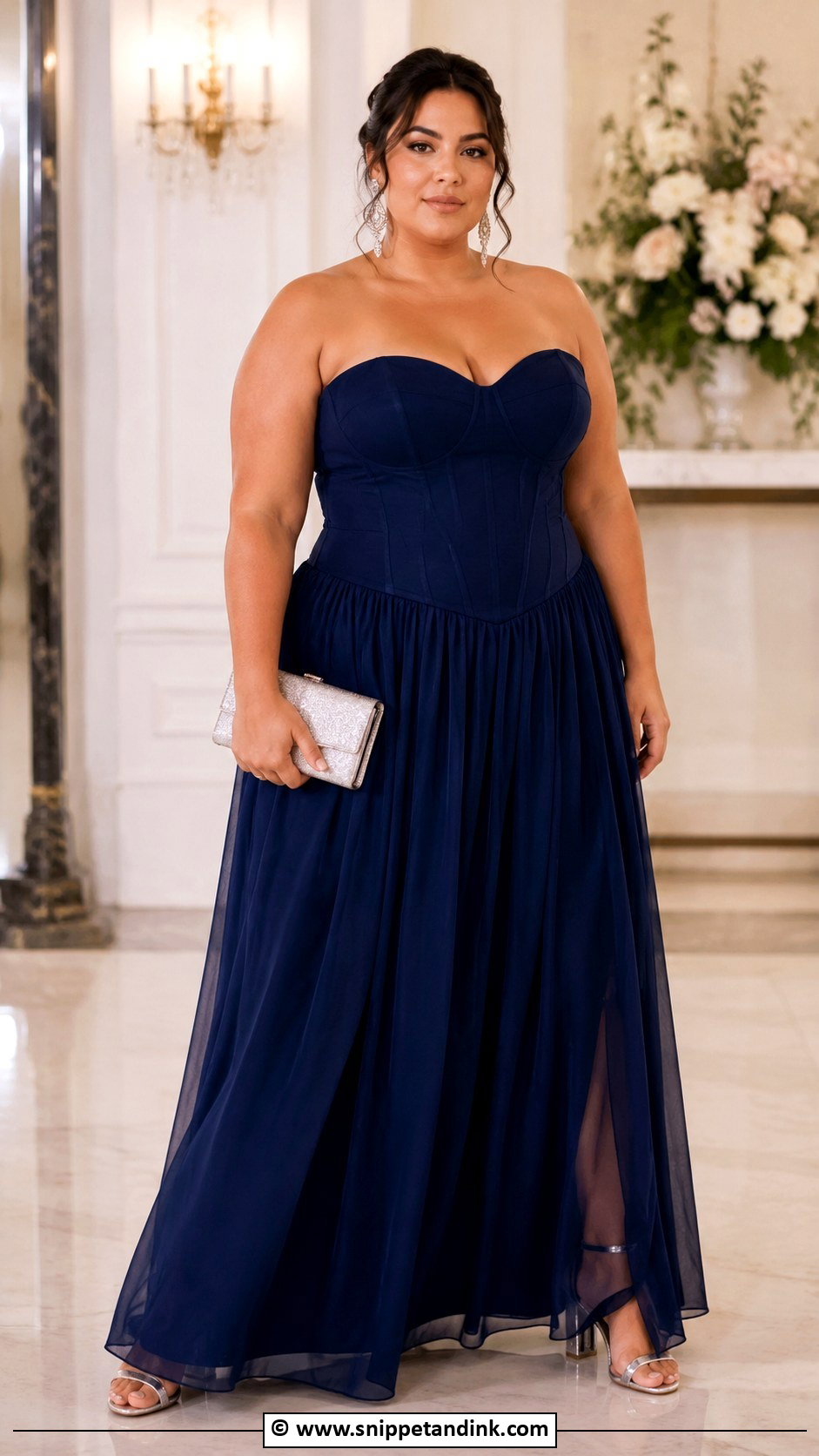 Drop Waist Plus Size Gown - Snippet and Ink - 25 Drop Waist Gown Ideas