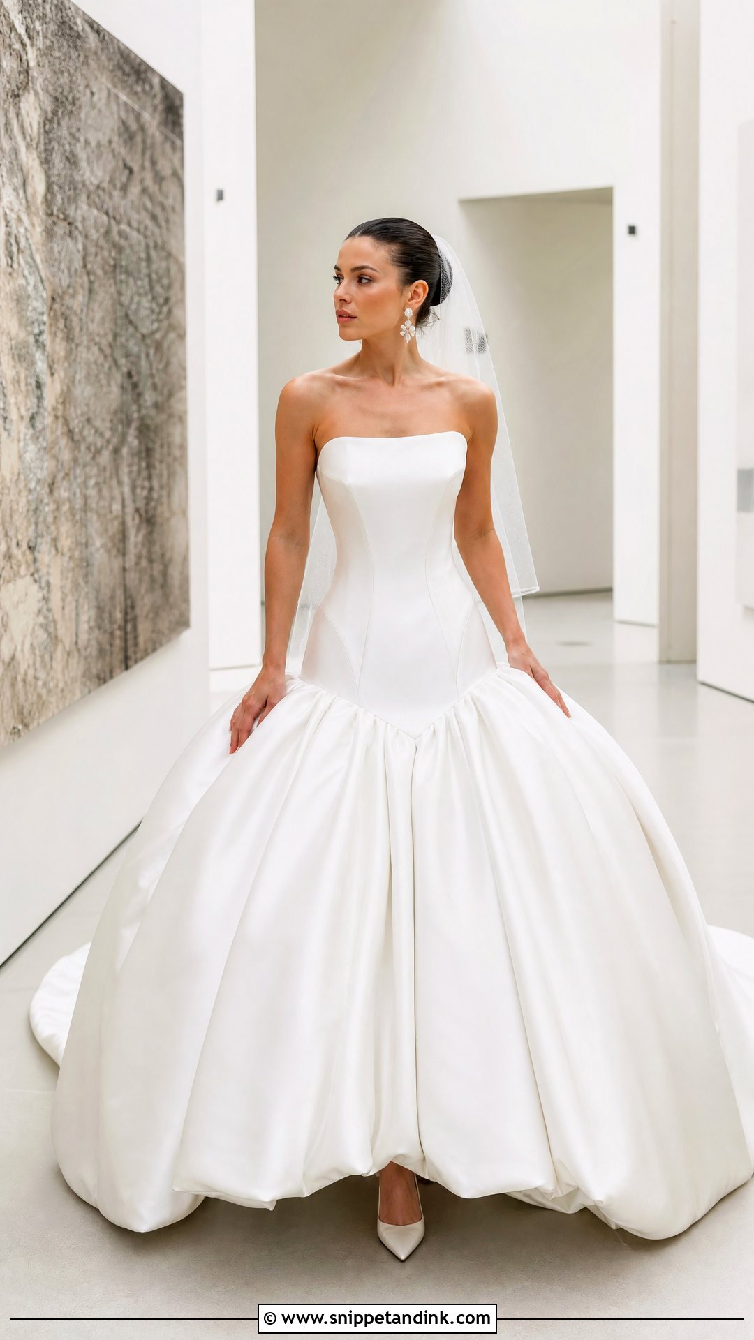 Drop Waist Poofy Princess Wedding Dress - Snippet and Ink - 20 Poofy Wedding Dress Princesses Ideas