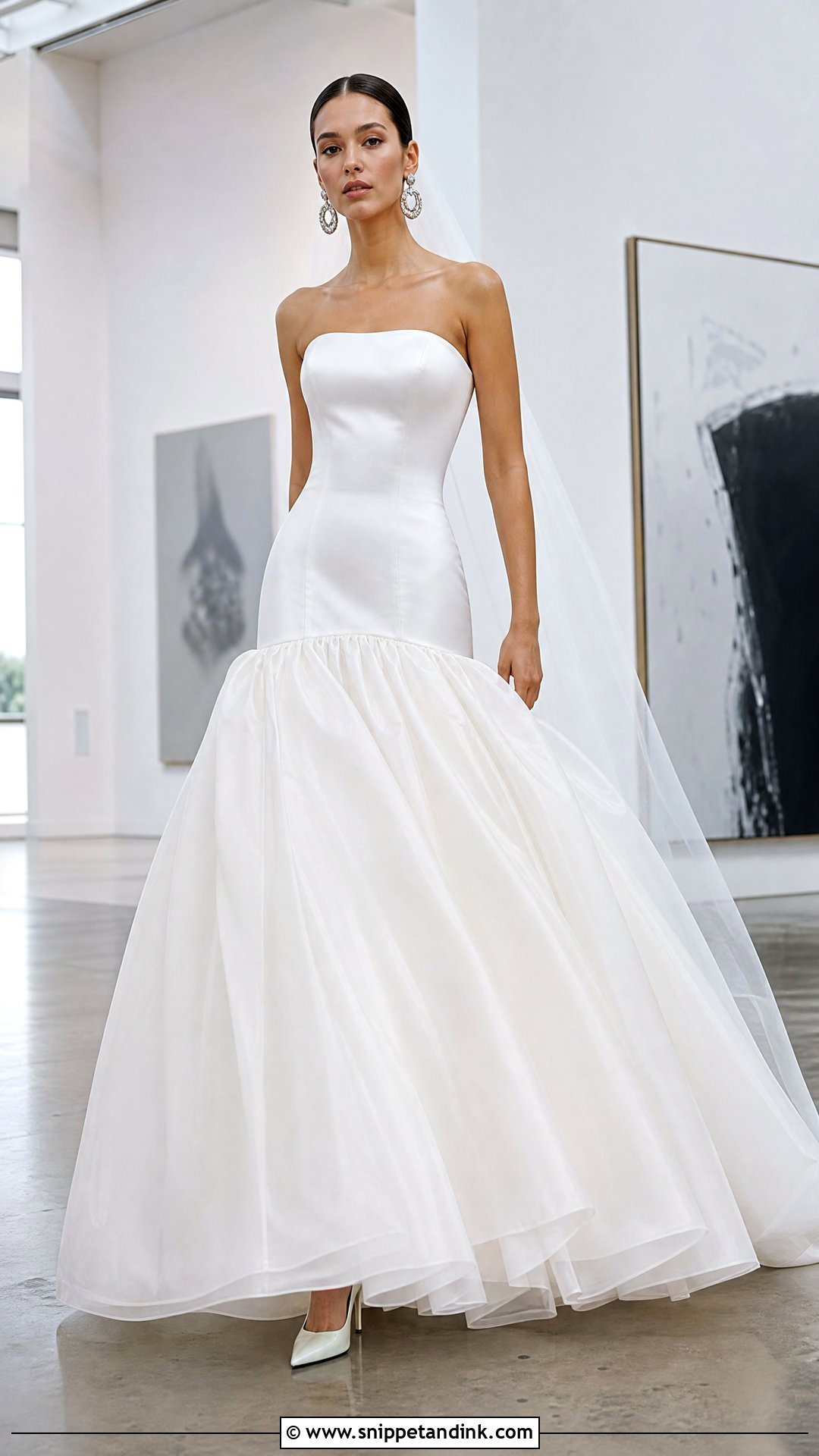 Drop Waist Poofy Wedding Dress - Snippet and Ink - 25 Poofy Wedding Dresses