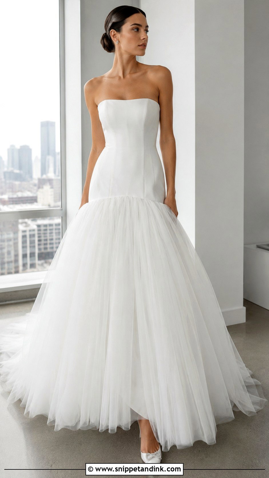Drop Waist Poofy Wedding Dress - Snippet and Ink - 30 Poofy Wedding Dress Ideas
