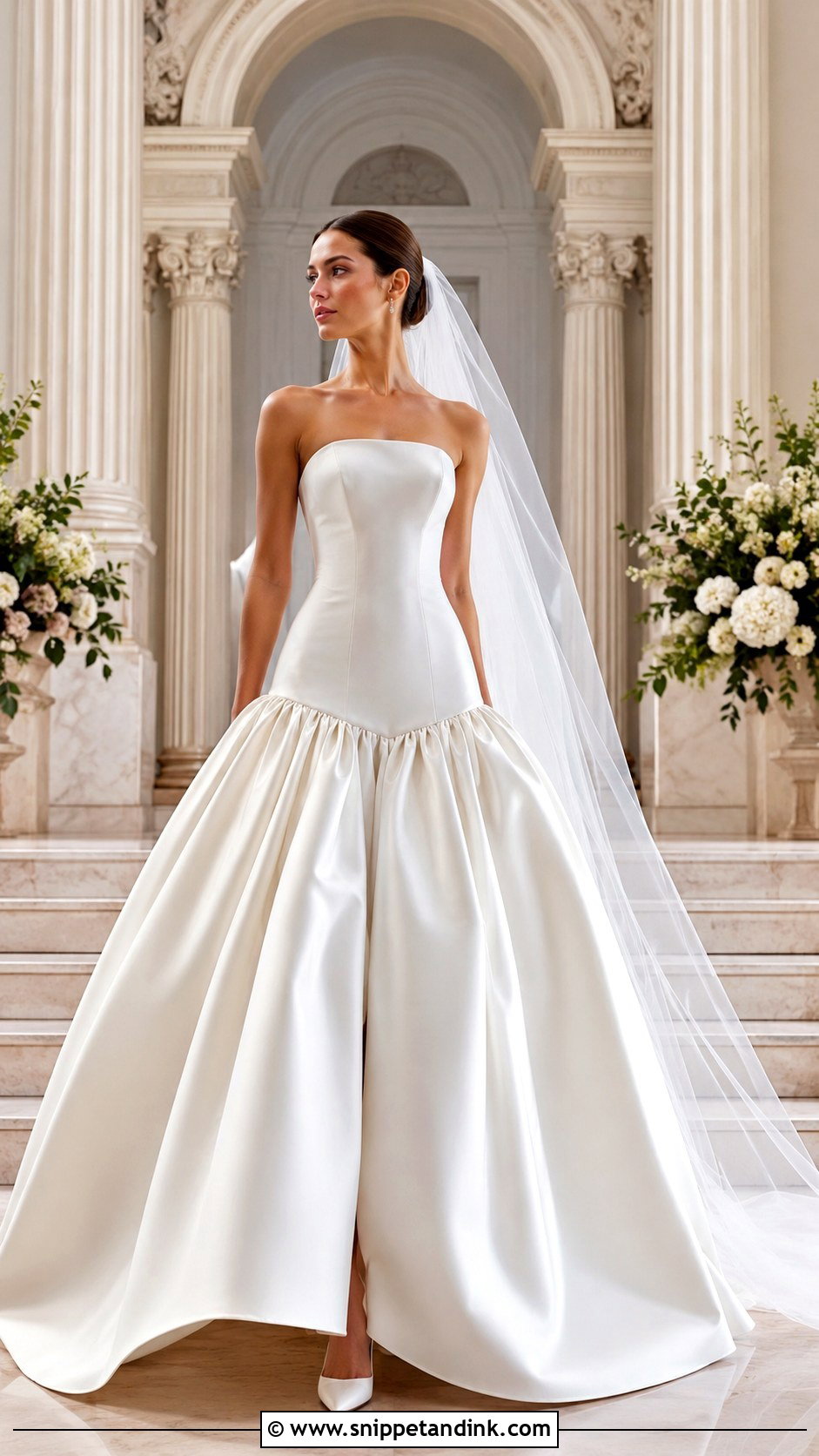 Drop Waist Princess Ball Gown Wedding Dress - Snippet and Ink - 25 Princess Wedding Dresses Ball Gown