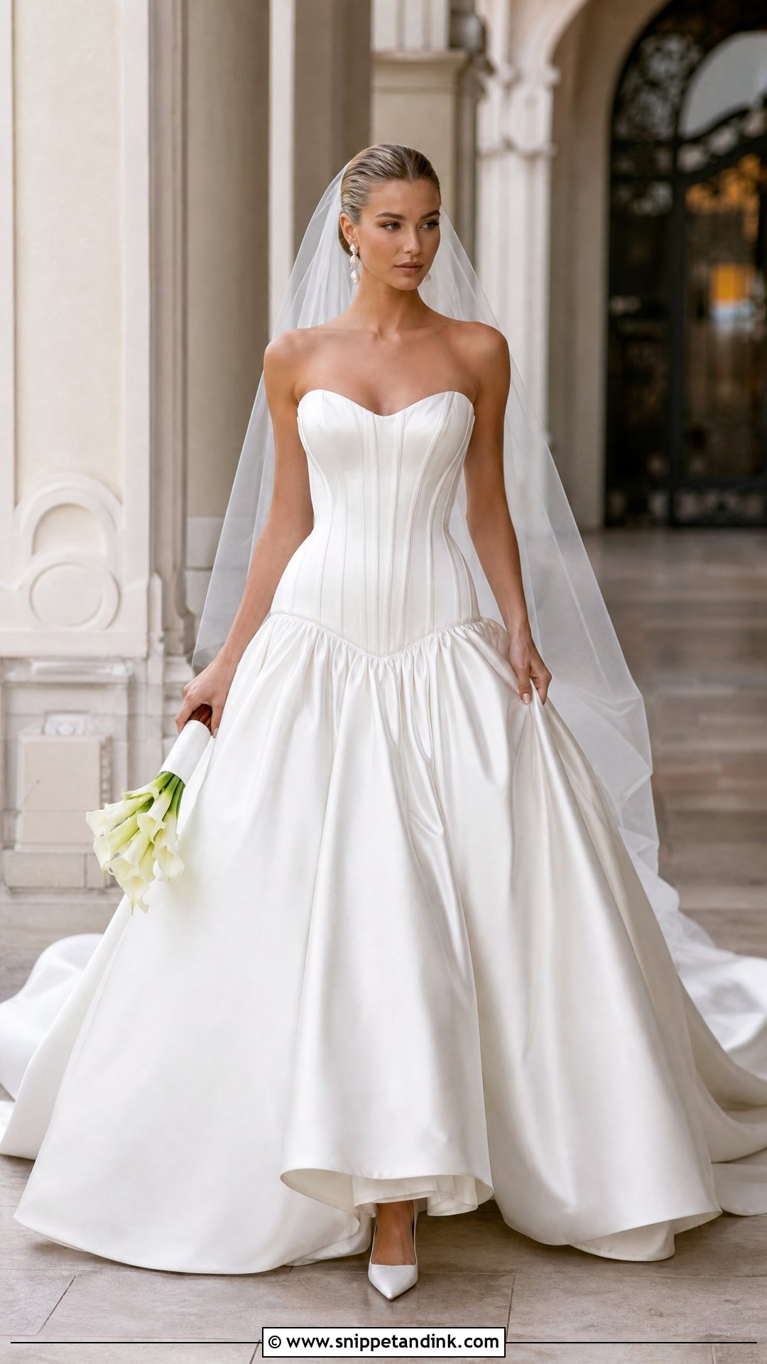 Drop Waist Princess Ball Gown - Snippet and Ink - 20 Wedding Ball Gown Princess Ideas