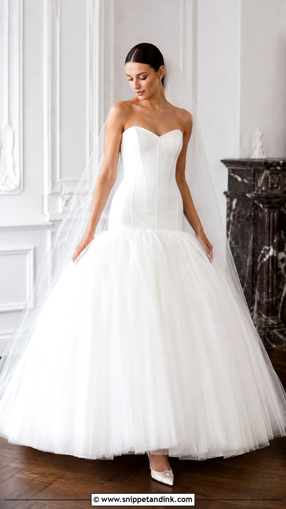 Drop Waist Princess Ballgown Wedding Dress - Snippet and Ink - 25 Princess Ballgown Wedding Dresses