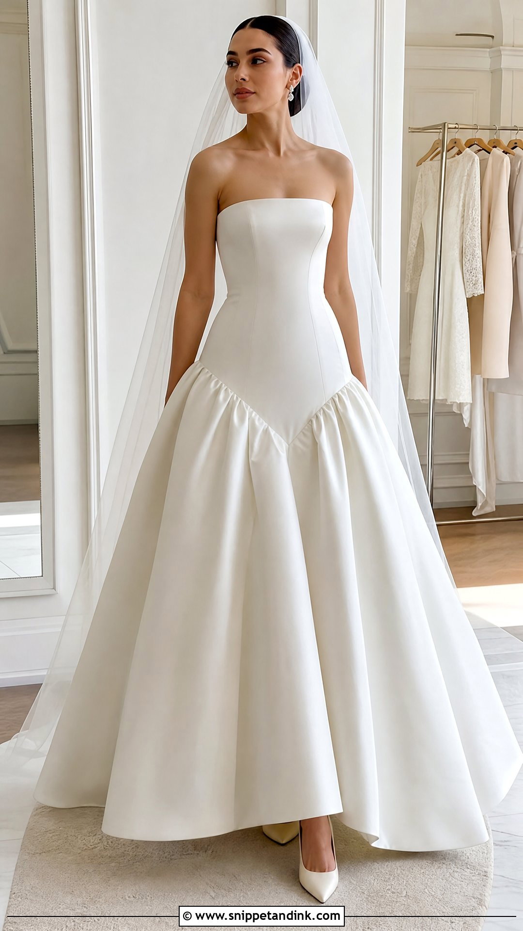 Drop Waist Princess Wedding Dress - Snippet and Ink - 25 Princess Style Wedding Dresses