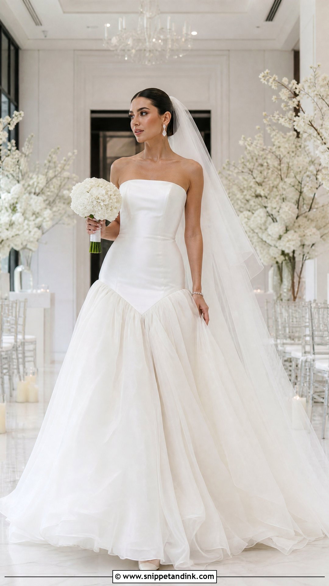 Drop Waist Princess Wedding Dress - Snippet and Ink - 20 Princess Style Wedding Dress Ideas