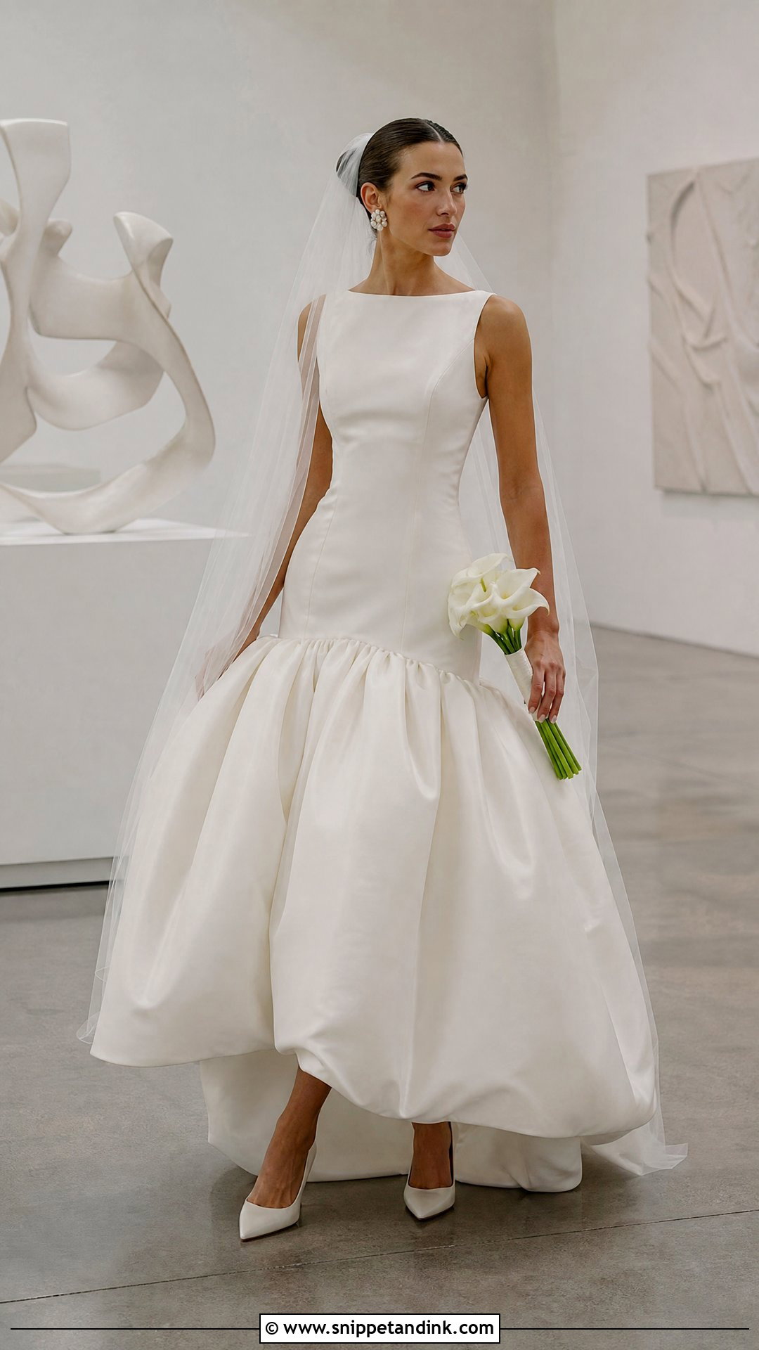 Drop Waist Puffy Wedding Dress - Snippet and Ink - 20 Big Puffy Wedding Dresses