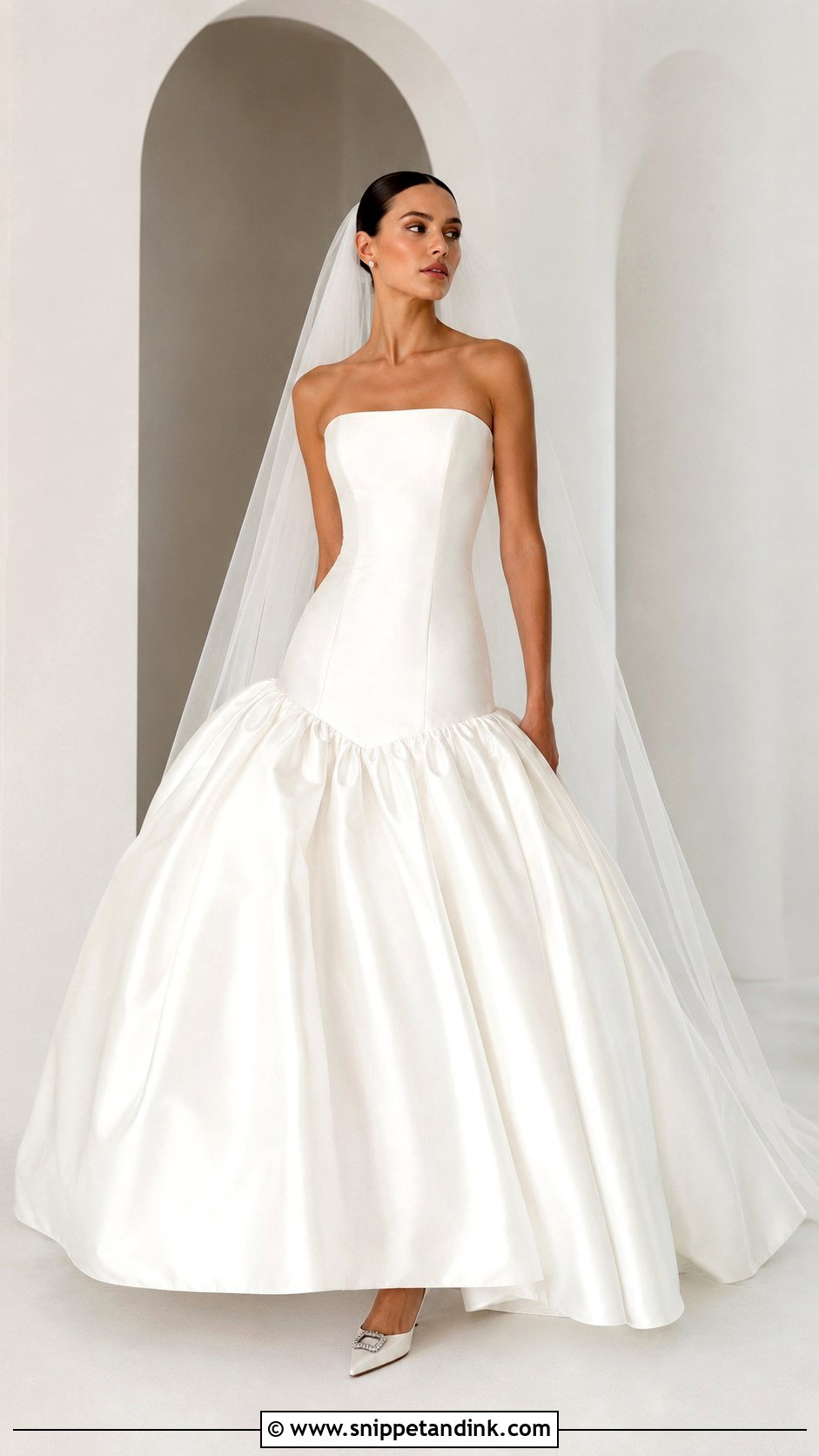 Drop Waist Puffy Wedding Dress - Snippet and Ink - 25 Puffy Wedding Dress Ideas