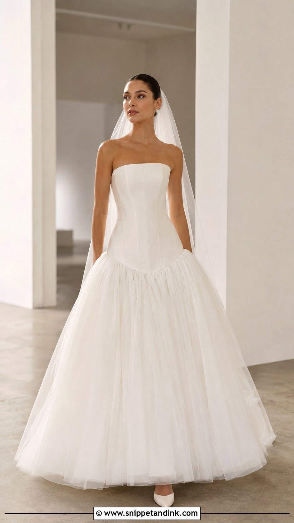 Drop Waist Puffy Wedding Dress - Snippet and Ink - 25 Puffy Wedding Dresses