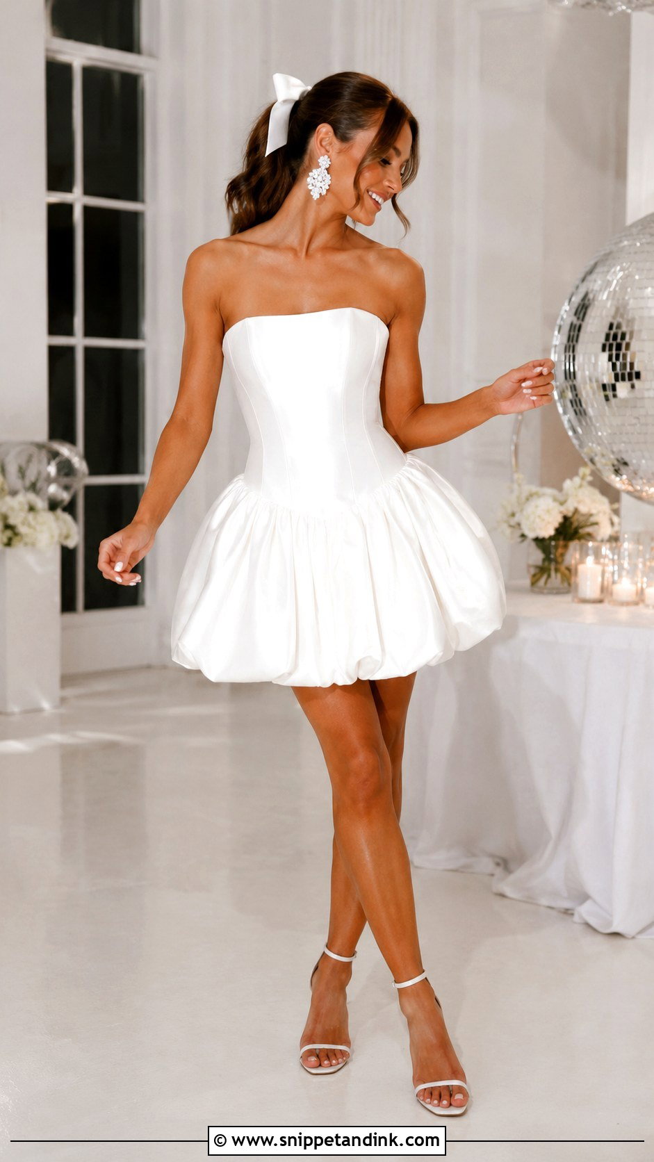 Drop Waist Reception Wedding Dress - Snippet and Ink - 25 Dropped Waist Wedding Dress Ideas