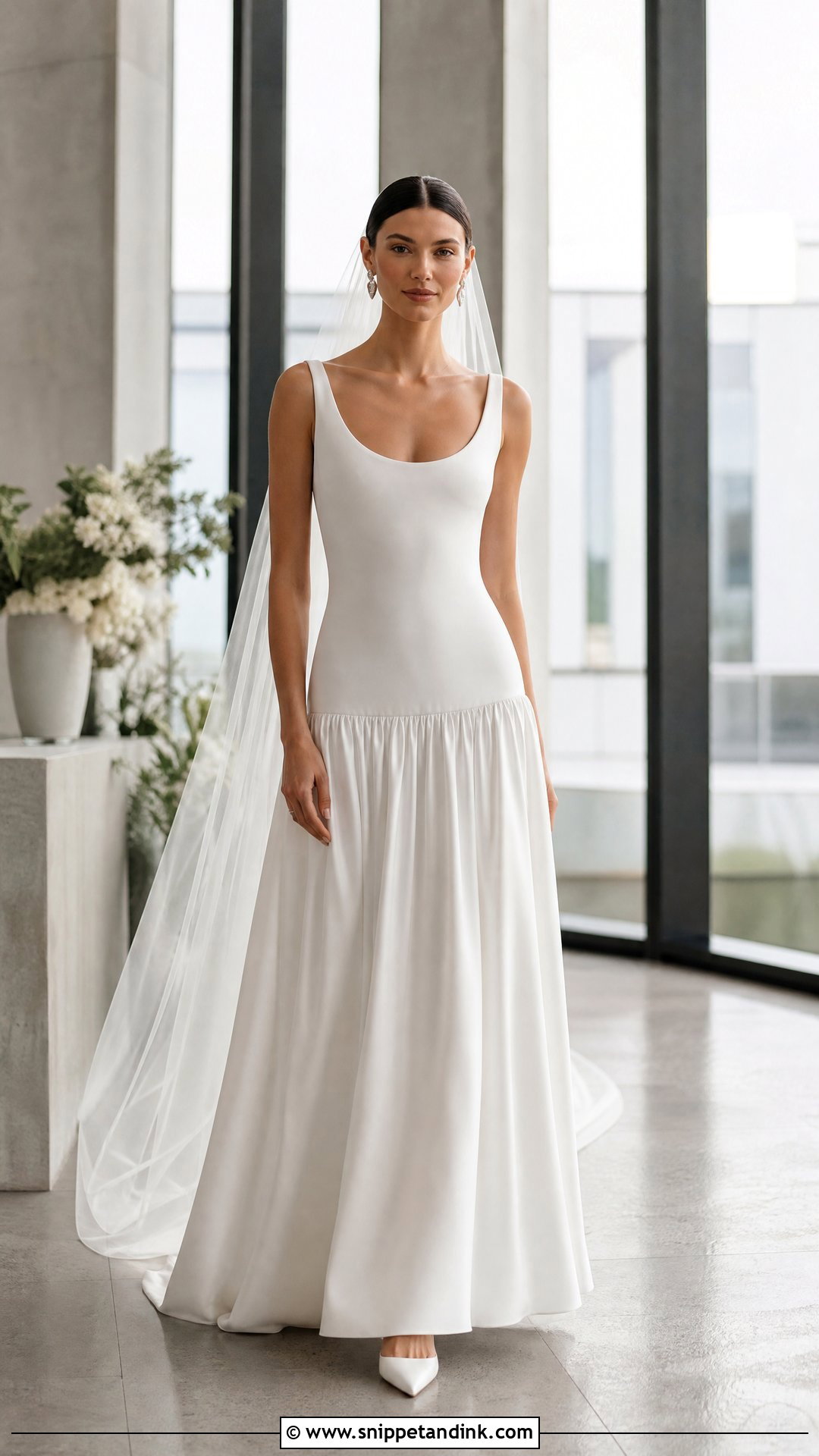 Drop Waist Scandinavian Wedding Dress - Snippet and Ink - 20 Scandinavian Wedding Dress Ideas