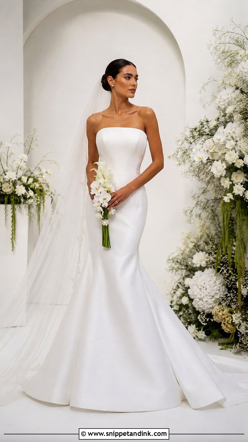 Drop Waist Siren Wedding Dress - Snippet and Ink - 30 Siren Wedding Dress Ideas