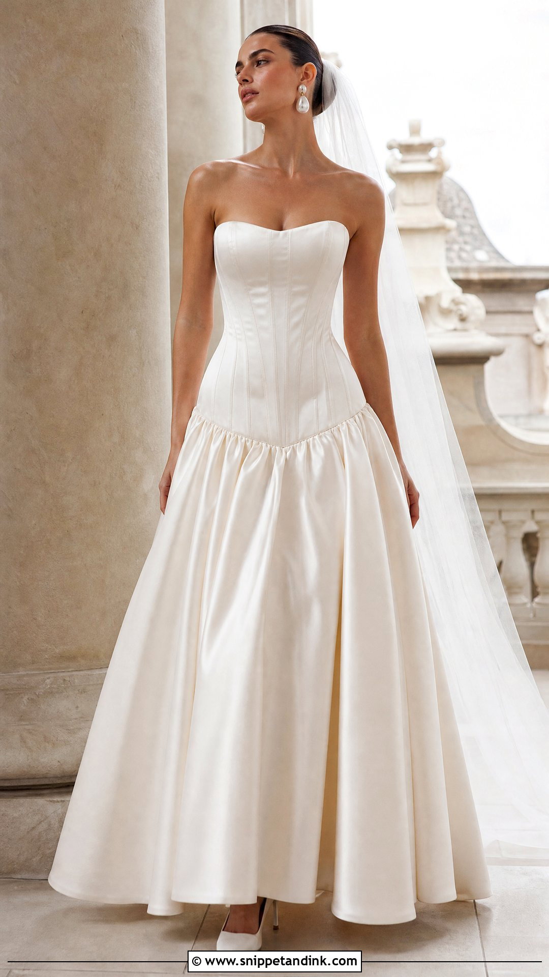 Drop Waist Spanish Wedding Dress - Snippet and Ink - 20 Spanish Wedding Dress Spain Ideas