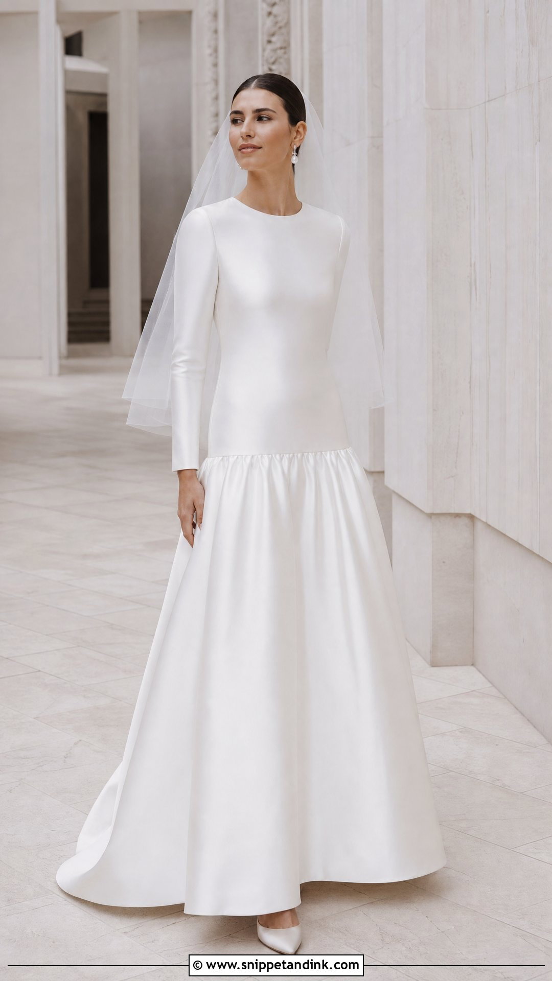 Drop Waist Temple Wedding Dress - Snippet and Ink - 20 Temple Wedding Dresses