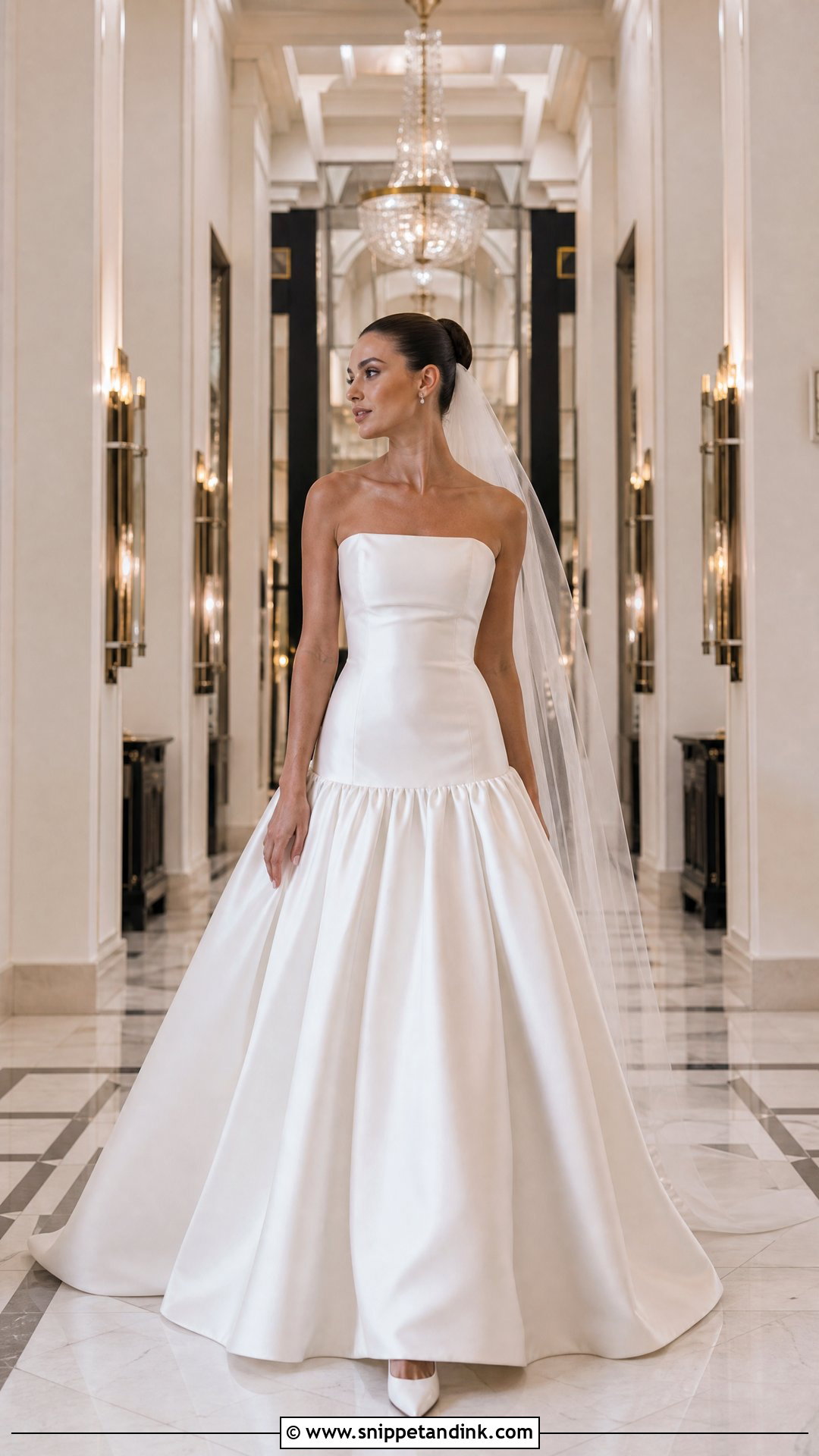 Drop Waist Tube Top Wedding Dress - Snippet and Ink - 20 Tube Top Wedding Dress Ideas