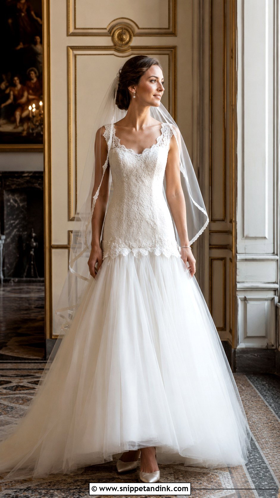 Drop Waist Vintage Wedding Dress - Snippet and Ink - 25 Dropped Waist Wedding Dress Ideas