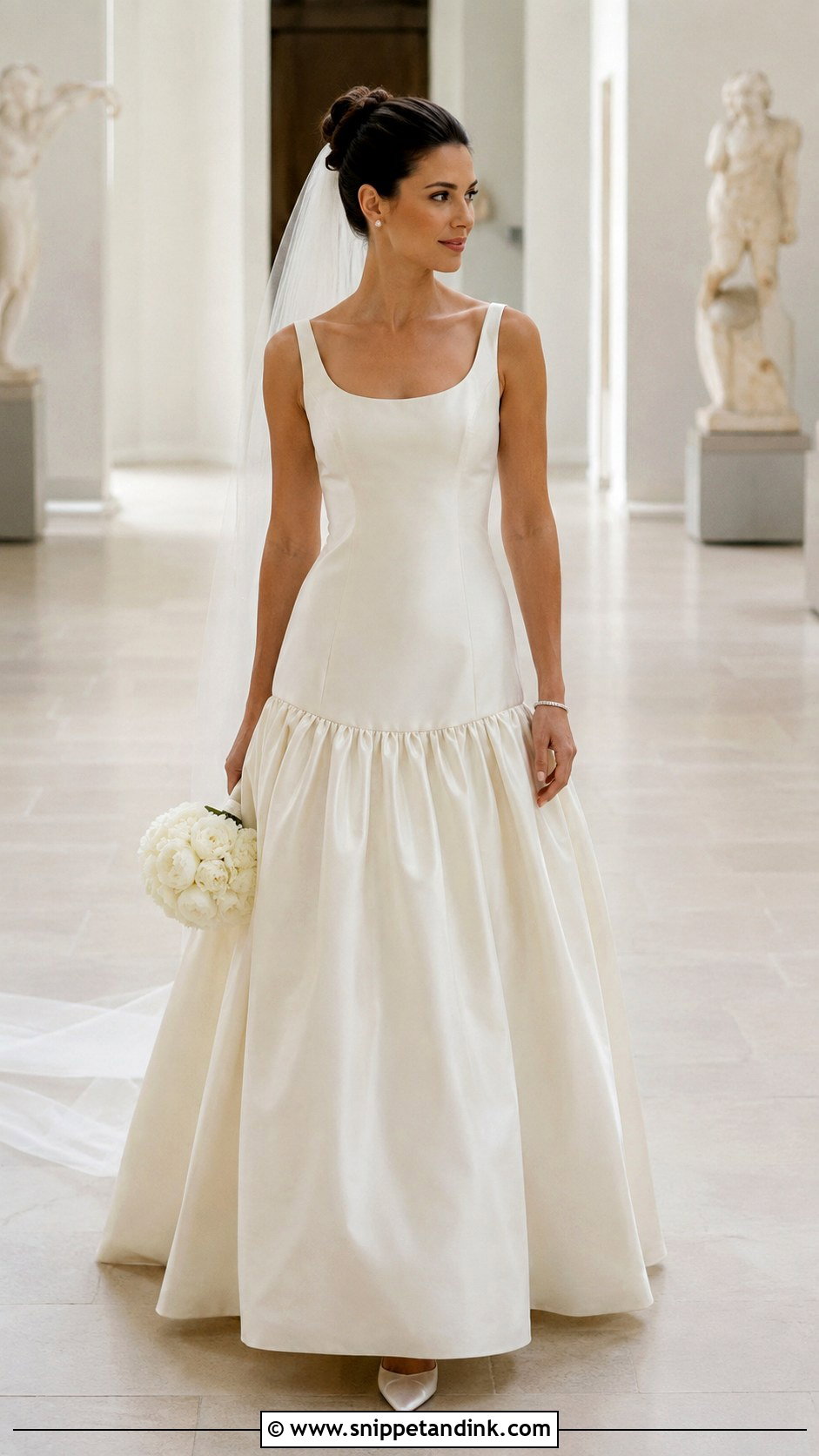 Drop Waist Wedding Dress - Snippet and Ink - 20 90s Wedding Dresses