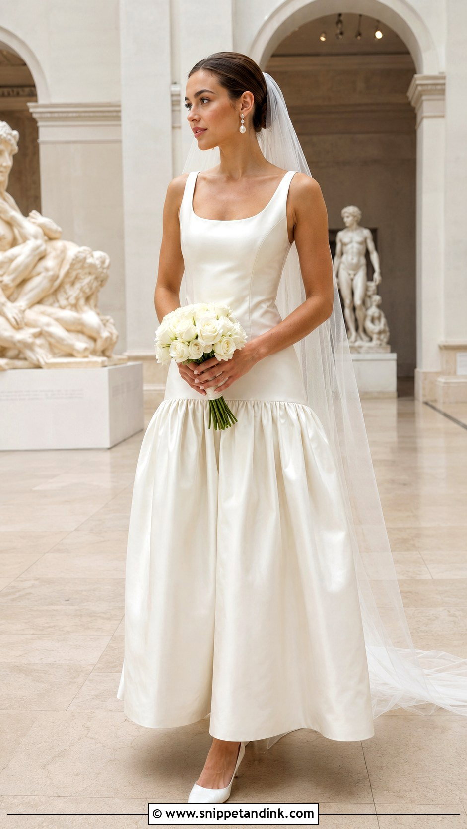 Drop Waist Wedding Dress - Snippet and Ink - 20 Classy Simple Bride Dress Ideas