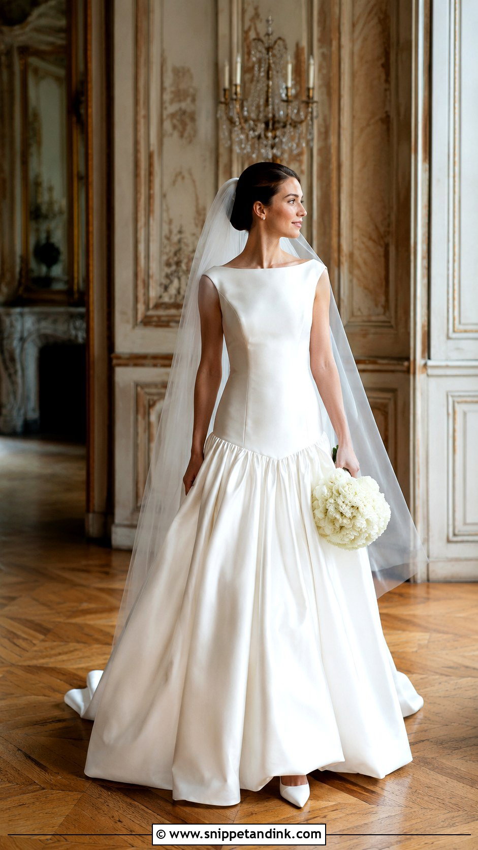 Drop Waist Wedding Dress - Snippet and Ink - 20 France Wedding Dress Ideas