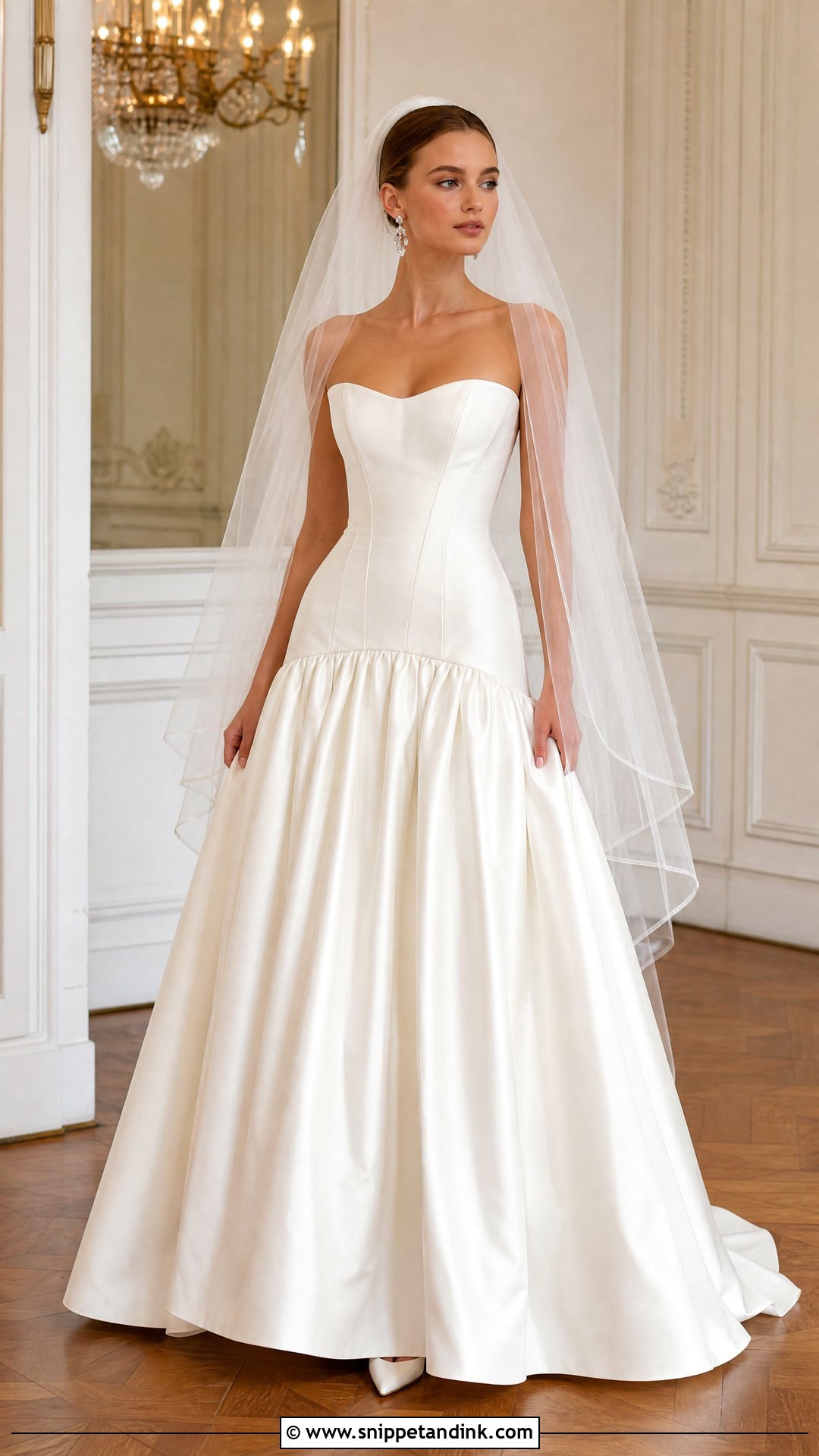 Drop Waist Wedding Dress - Snippet and Ink - 20 Sculptural Wedding Dress Ideas