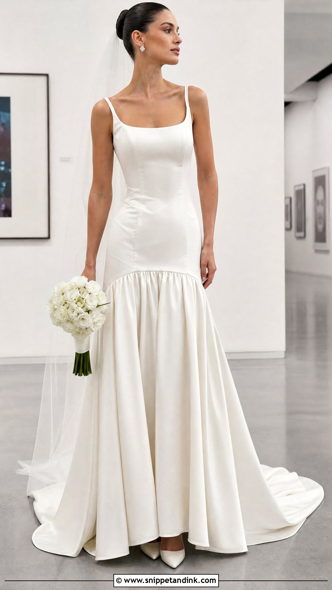 Drop Waist Wedding Dress - Snippet and Ink - 20 Simple Sleek Wedding Dress Ideas