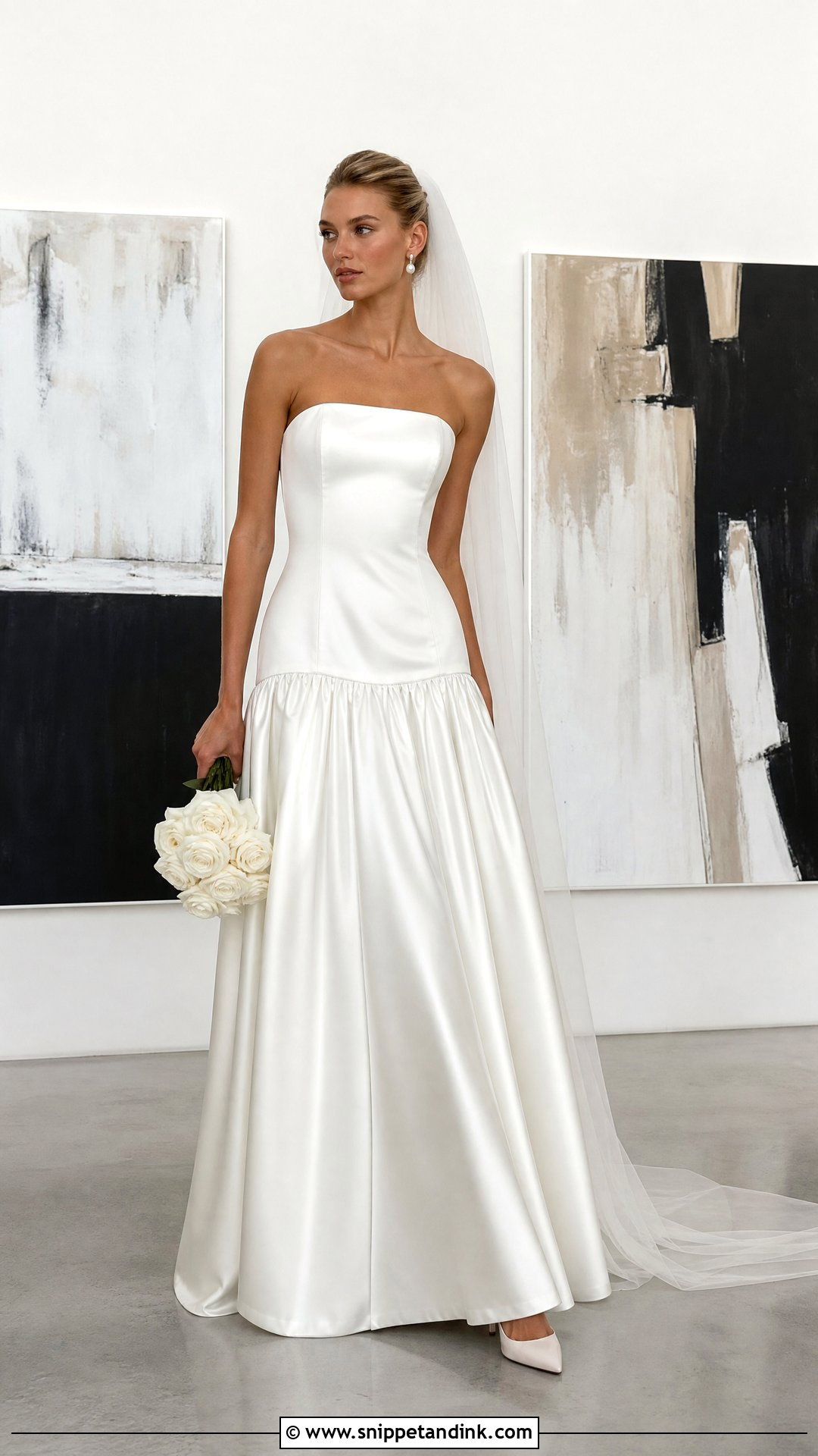 Drop Waist Wedding Dress - Snippet and Ink - 20 Understated Wedding Dress Ideas