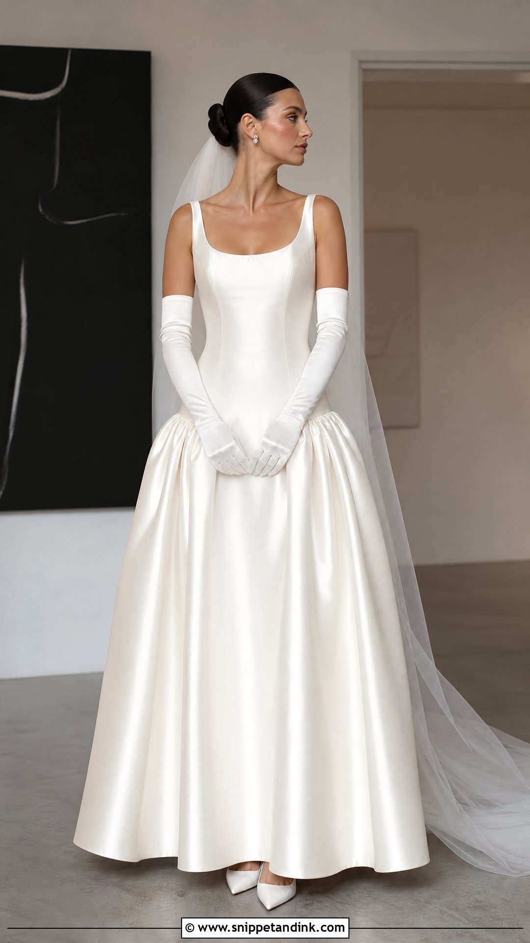 Drop Waist Wedding Dress - Snippet and Ink - 20 Wedding Bridal Dress Ideas