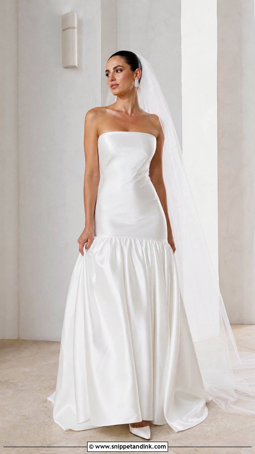 Drop Waist Wedding Dress - Snippet and Ink - 20 Womens Wedding Dresses