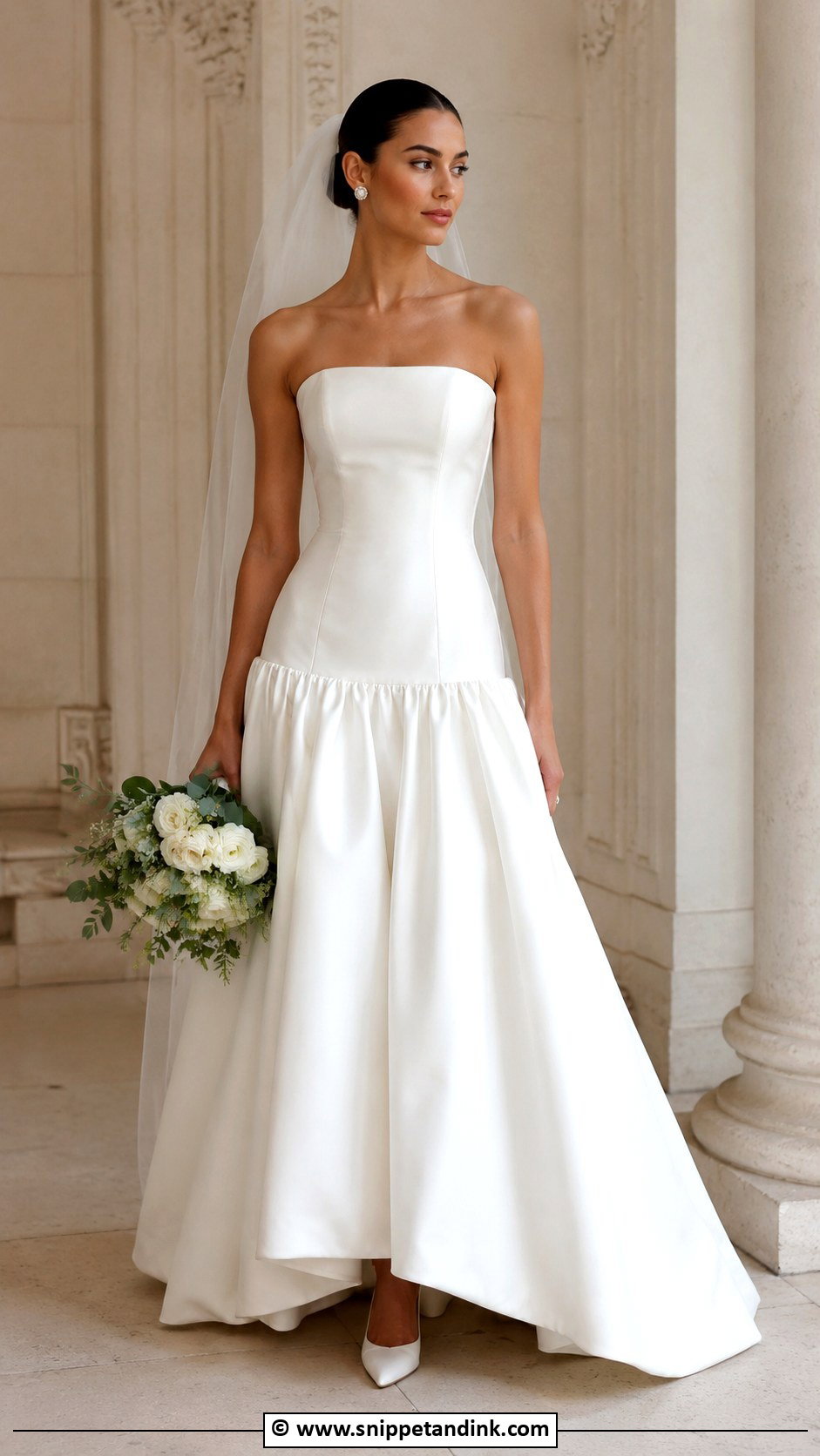Drop Waist Wedding Dress - Snippet and Ink - 30 Classy Timeless Wedding Dress Ideas