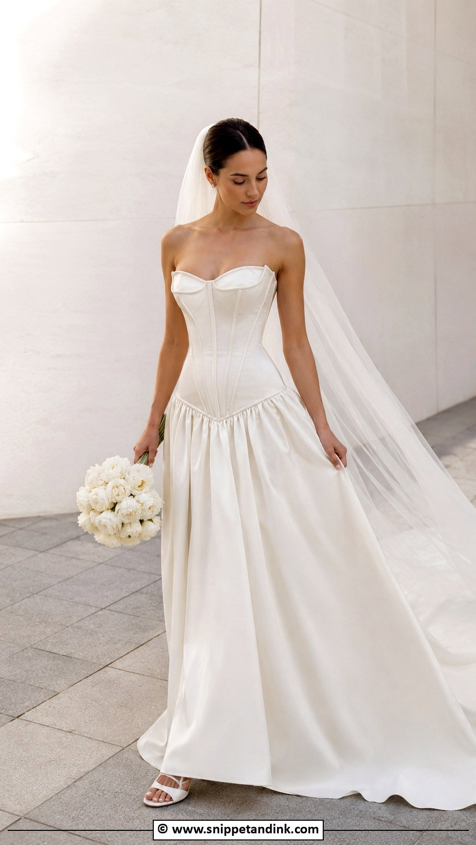Drop Waist Wedding Dress - Snippet and Ink - 30 Cute Wedding Dress Ideas