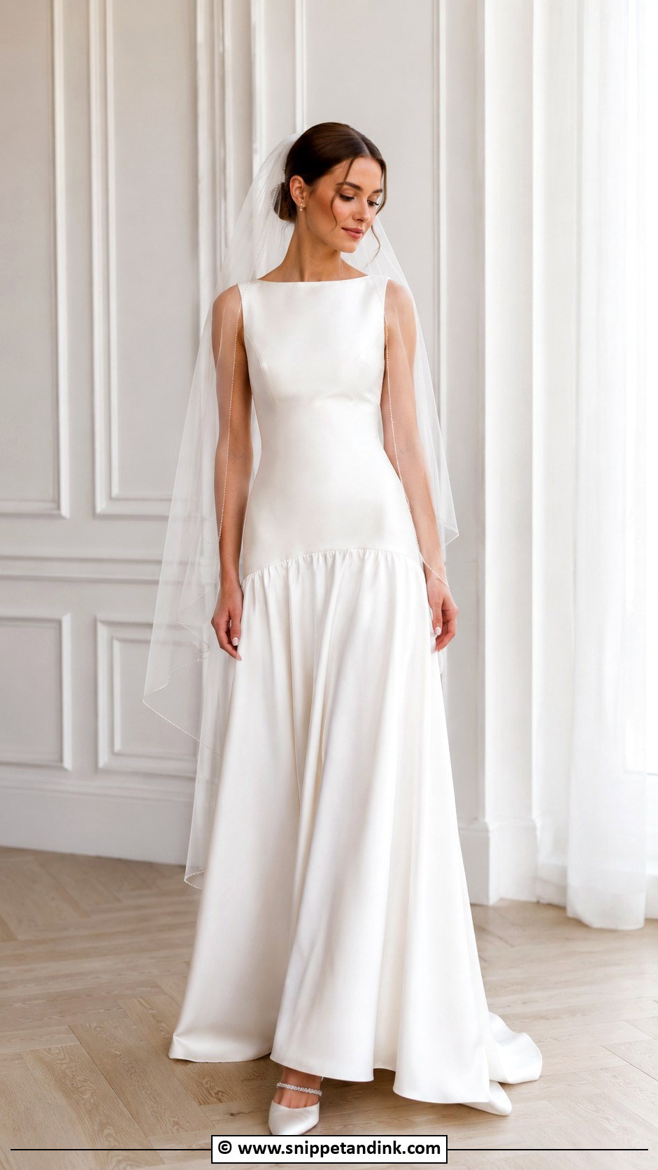 Drop Waist Wedding Dress - Snippet and Ink - 30 Elegant Wedding Dresses