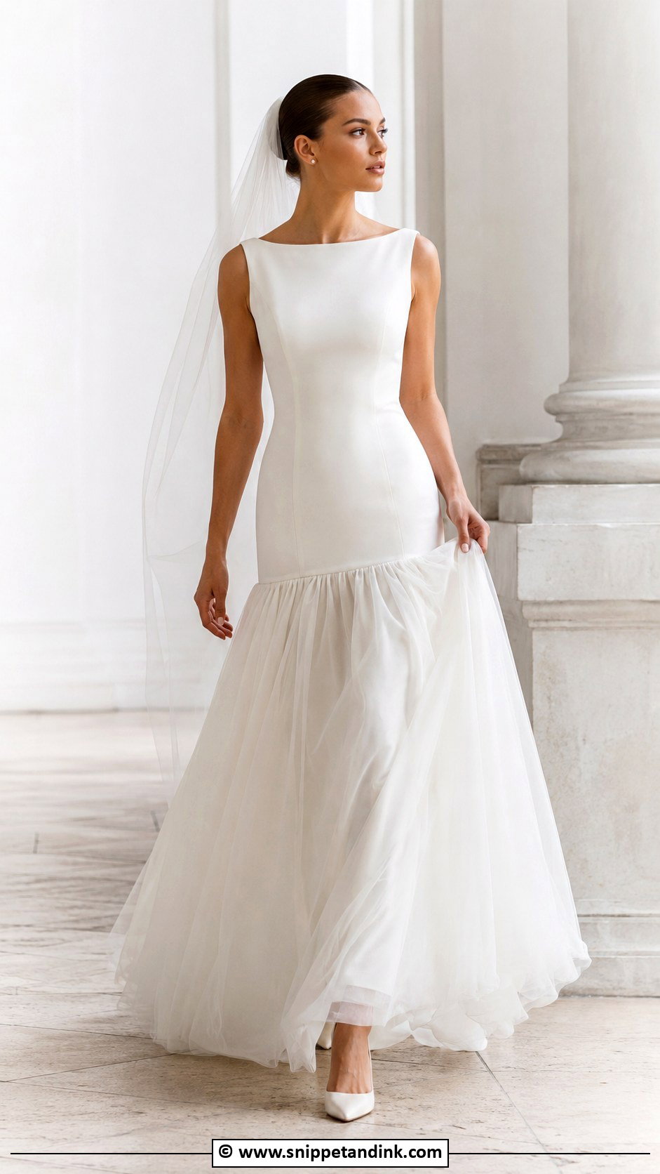 Drop Waist Wedding Dress - Snippet and Ink - 30 Wedding Dress Inspiration Ideas