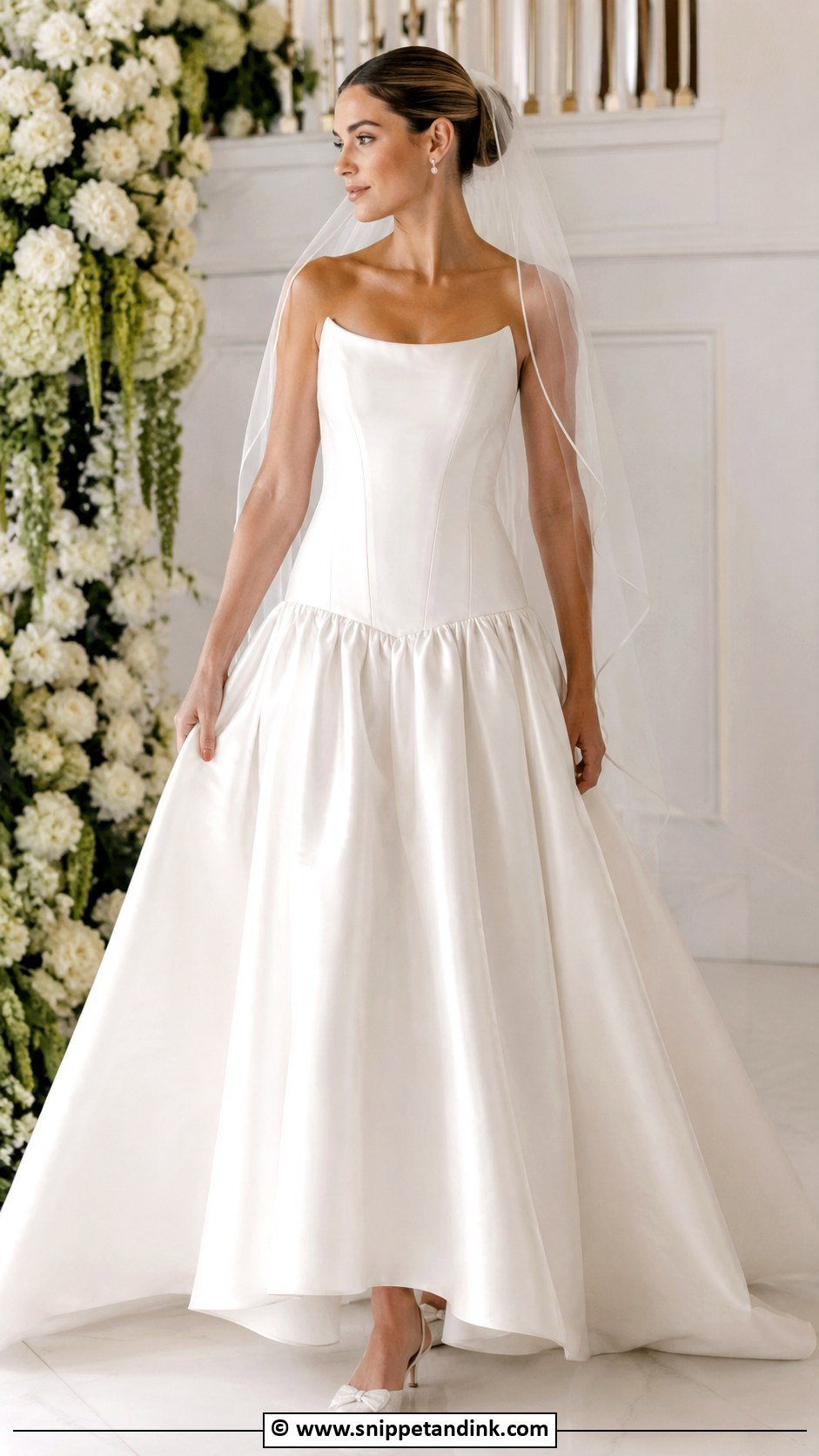 Drop Waist Wedding Dress - Snippet and Ink - 30 Wedding Dresses 2024