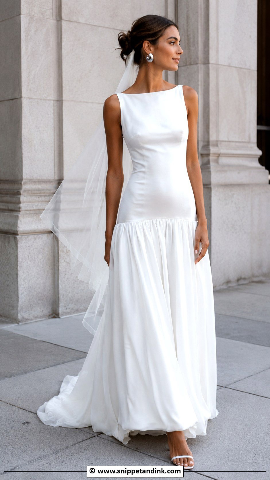 Drop Waist Wedding Dress - Snippet and Ink - 25 Latest Designer Dresses for Wedding