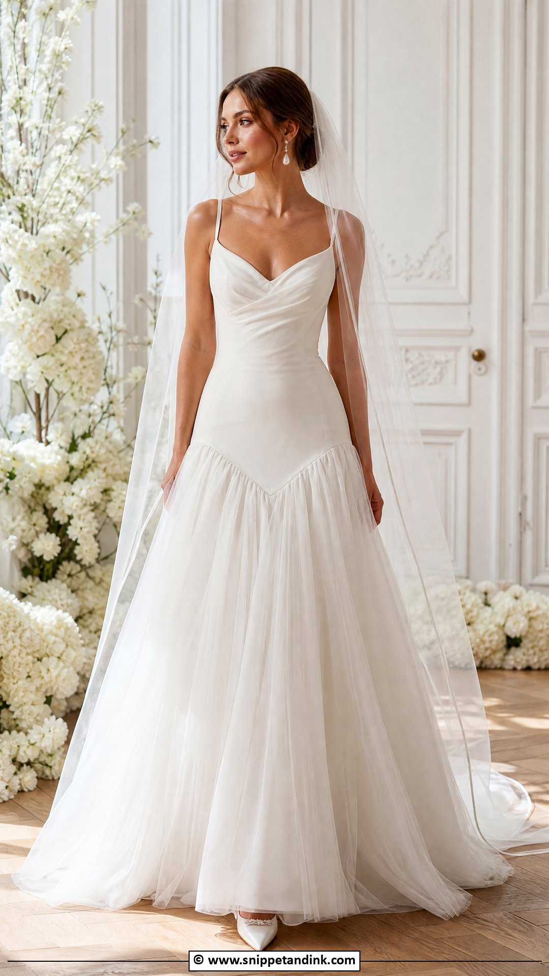 Drop Waist Wedding Dress - Snippet and Ink - 35 2025 Wedding Dresses