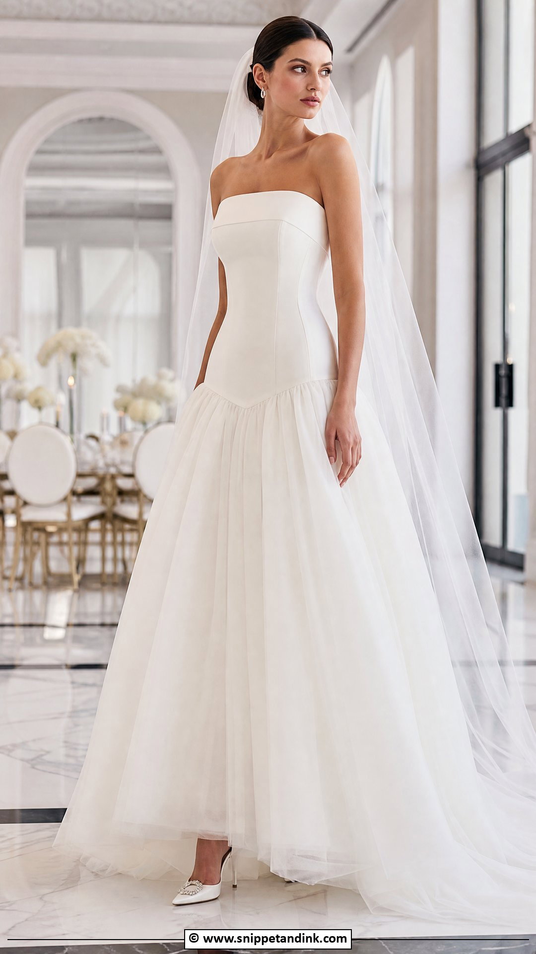 Drop Waist Wedding Dress - Snippet and Ink - 35 Elegant Wedding Dress Ideas