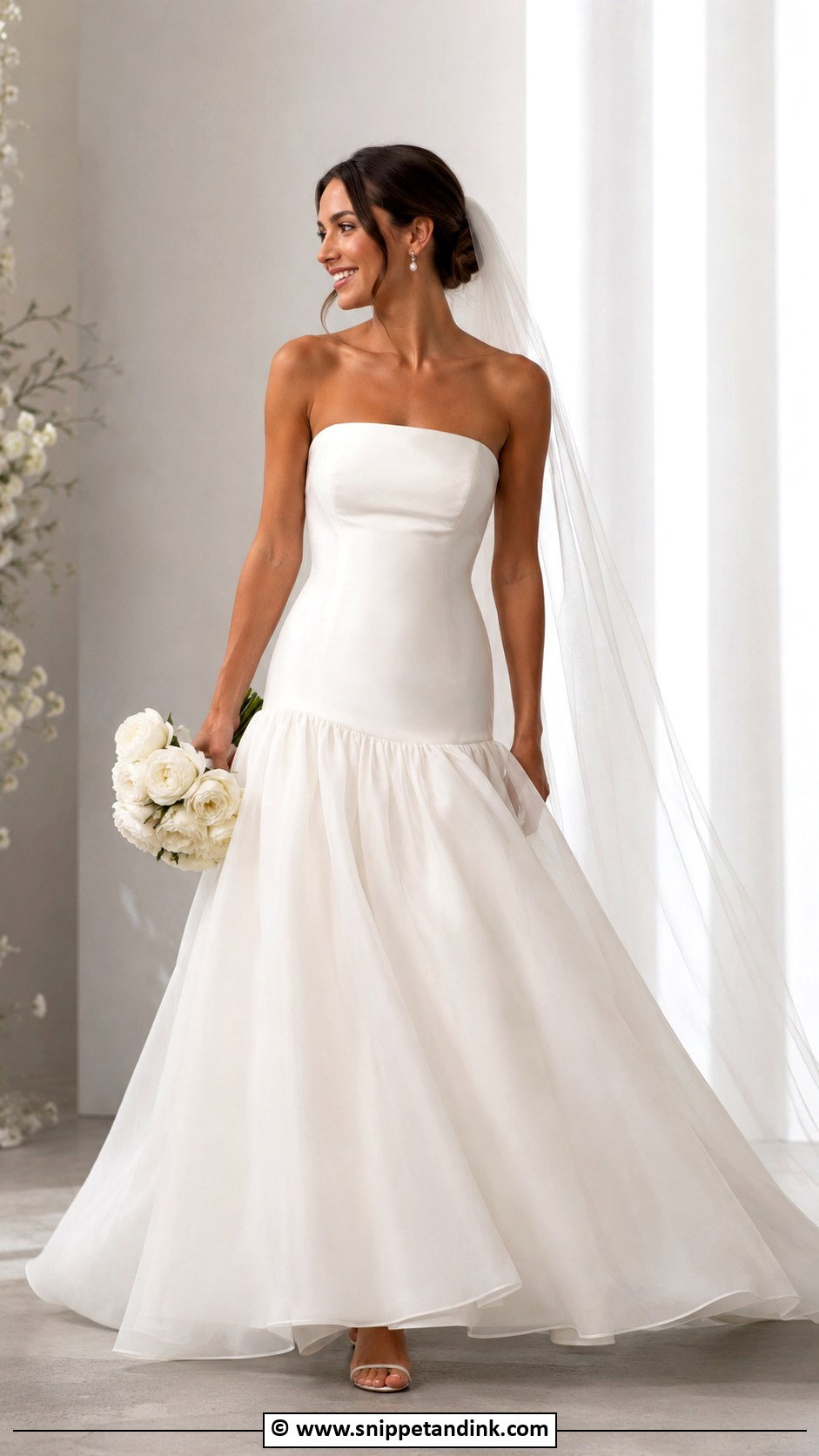Drop Waist Wedding Dress - Snippet and Ink - 35 Timeless Wedding Dress Ideas