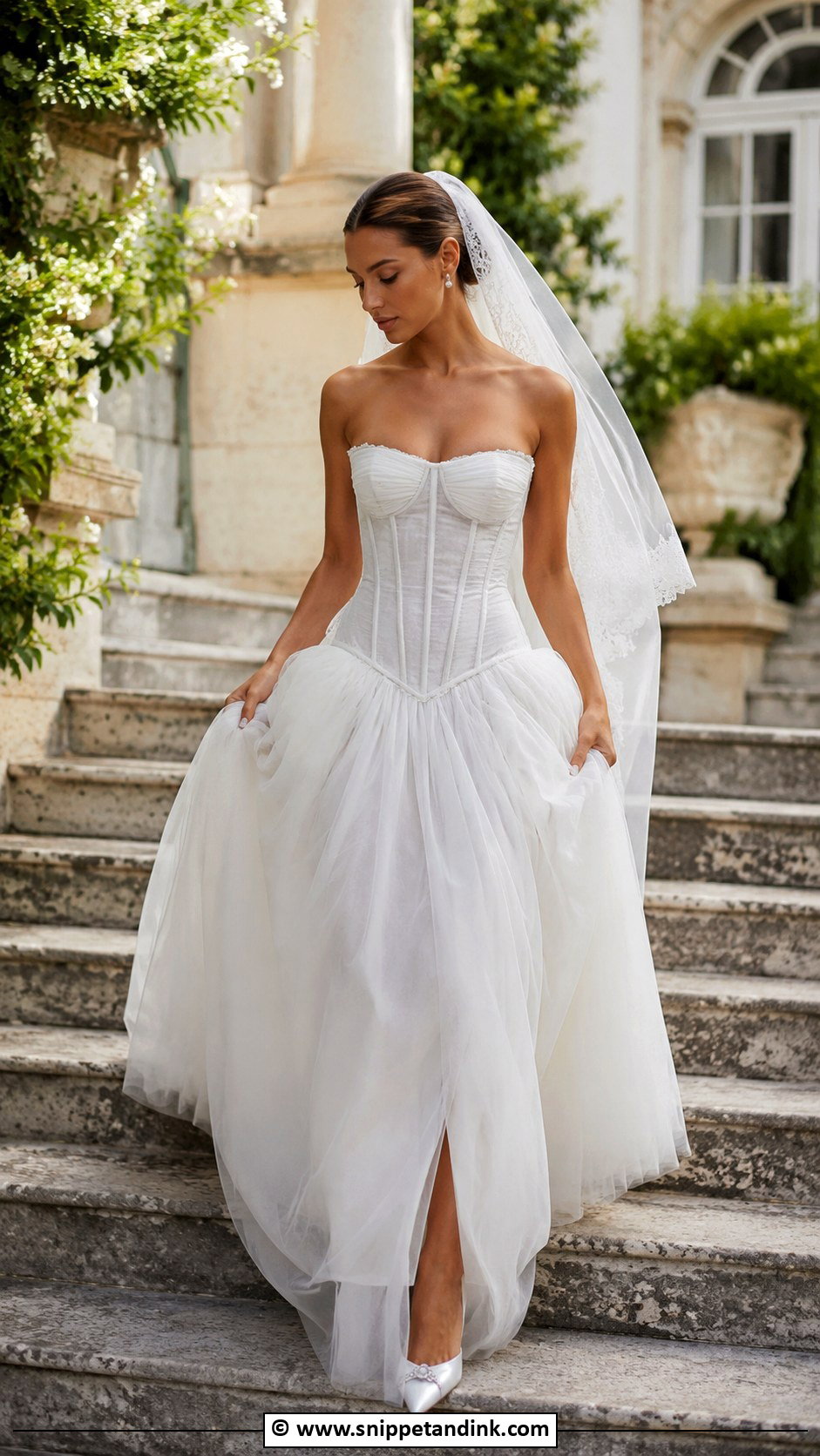 Drop Waist Wedding Dress - Snippet and Ink - 35 Wedding Dress Ideas
